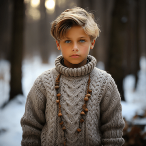 детский вязаный свитер