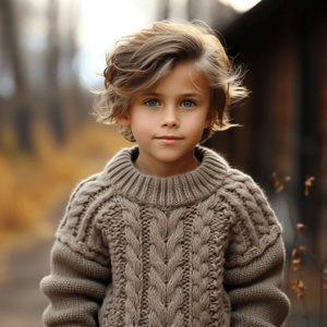 детский вязаный свитер