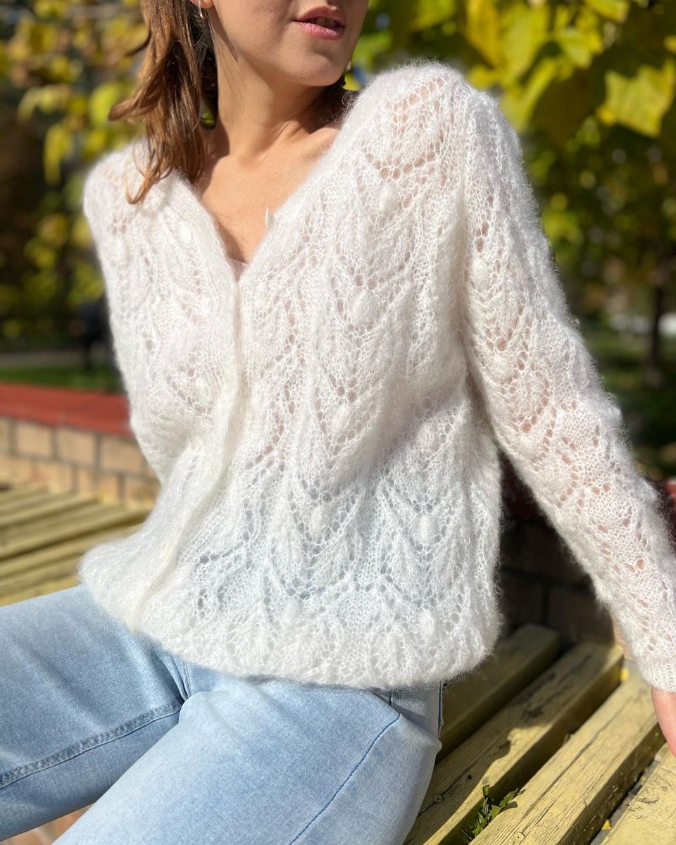 Купить Свяжите свой свитер интернет-магазин итальянской бобинной пряжи БОБИНА.РФ Ажурный свитер 10