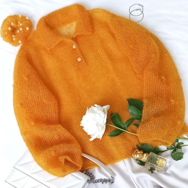 Купить Свяжите свой свитер интернет-магазин итальянской бобинной пряжи БОБИНА.РФ Ажурный свитер 4