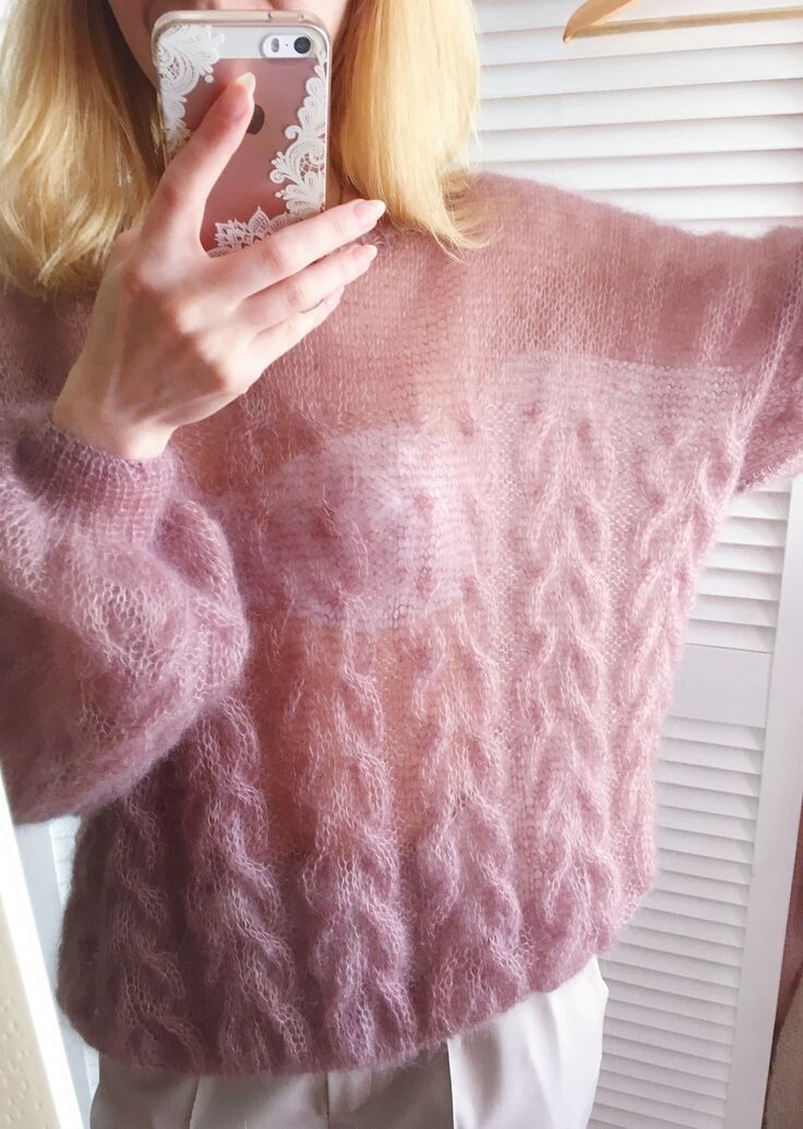 Купить Свяжите свой свитер интернет-магазин итальянской бобинной пряжи БОБИНА.РФ Ажурный свитер 8