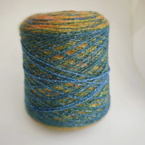пряжа меринос «Медово-бирюзовый вихрь» (300м/100гр) купить по выгодным ценам в магазине пряжи из Италии БОБИНА.РФ
